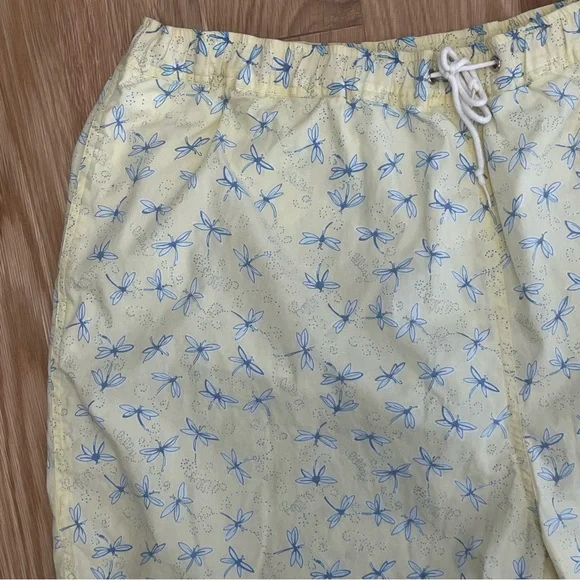 Lilly Pulitzer Men’s Yellow Dragonfly Preppy Mid Length Swim Trunks - Size XL - Picture 4 of 7